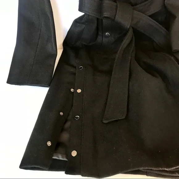 Andrew Marc Wool Blend Trench Coat - Picture 5 of 5